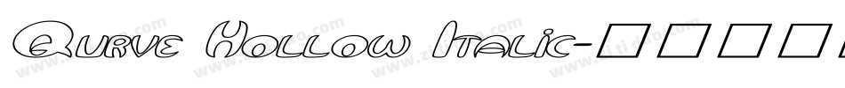 Qurve Hollow Italic字体转换